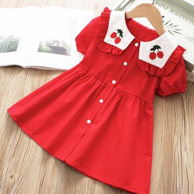 China Anti-wrinkle hot sale wholesale children's fashion infant girl dresses sheer girl dress kids girls formal dresses for sale