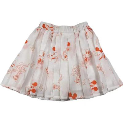 China Anti-wrinkle cartoon children clothes summer outfit girls casual pleated skirts for sale