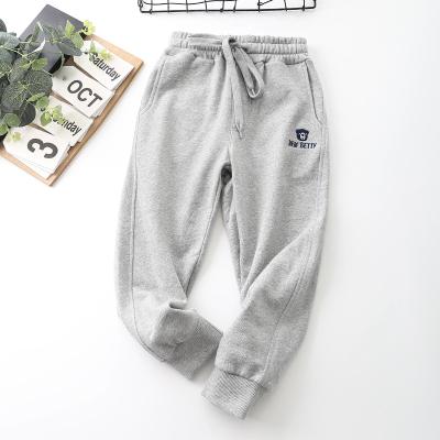 China custom fashionable casual sweatpants anti-wrinkle baby boy boutique long pants 10-14 years old from china for sale