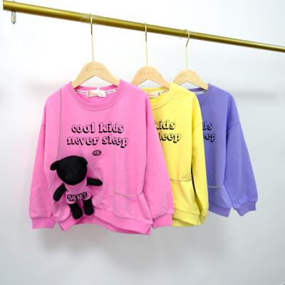 China 2021 Winter Boutique Girls Winter Anti-shrink Warm Hoodies Kids Girls Long Sleeve Wholesale Cute Hoodies for sale