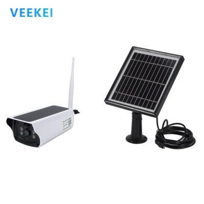 China NIGHT VISION Veekei outdoor solar panel low 6 month standby rechargeable powered battery security IP wifi camera solar camera for sale