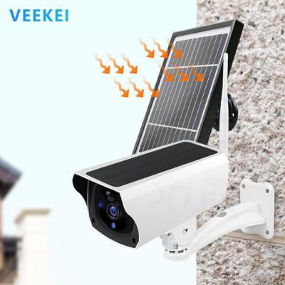 China VEEKEI NIGHT VISION full hd spy bullet wifi solar camera 4g outdoor camera battery operated wireless cameras 1080P solar for sale