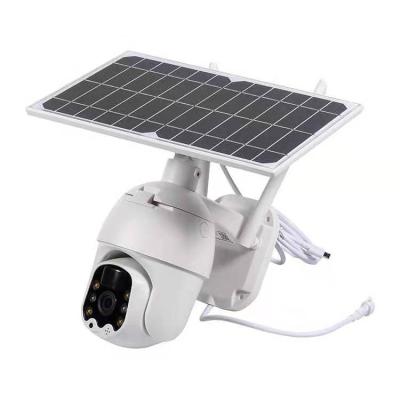 China 1080P NIGHT VISION Surveillance 4g Wireless Solar Security Camera with 4array led full color light in dark night for outdoor for sale