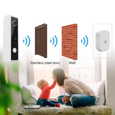 China VEEKEI Built-in Siren 4mm Visual 130 Degree View Doorbell Cam with Pro Chime Security Camera for sale