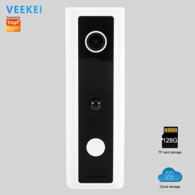 China Veekei 1080P Built-in Smart wifi Camera Visual Doorbell Security Camera with Two Way Audio Intercom Door Phone and Wireless Motion Detection for sale