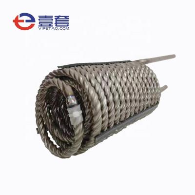 China Fast Heating Titanium Spiral Cooling And Heating Tube Coil Titanium Corrugated Tube For Heat Exchanger for sale