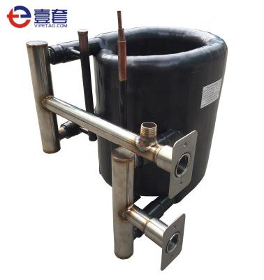 China Hotels Ice Machine Condenser Copper Tube In Coaxial Tube Coil Heat Exchanger Price Freon Water And Marine Heat Exchanger for sale