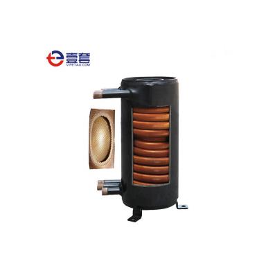 China Industrial hotels double tube heat exchangers condenser/refrigeration heat exchanger/heat pump and water chiller heat exchanger for sale