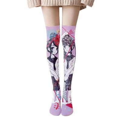 China Wholesale Custom Hot Antibacterial Cartoon Funny Anime Women YS-CX38 3d Animal Photo Printing Socks Japan Cartoon Characters Socks for sale