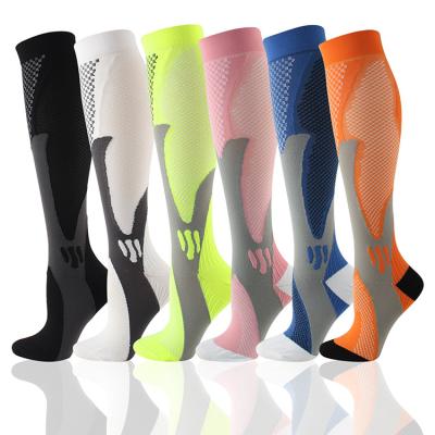 China Wholesale Custom Made QUICK DRY Men and Woman Combed Cotton Designer Compression Sock Sport Knee High Socks for sale