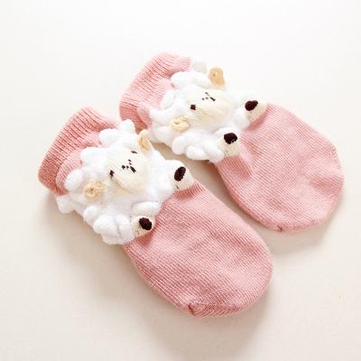 China Antibacterial Custom Gift Set Cute Funny Newborn 3d Girl Cardboard Non Slip Organic Baby Socks With Handle for sale