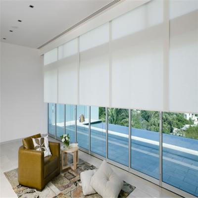 China Manual Sunscreen ROMAN Fabric Roller Shade Window Curtain for sale