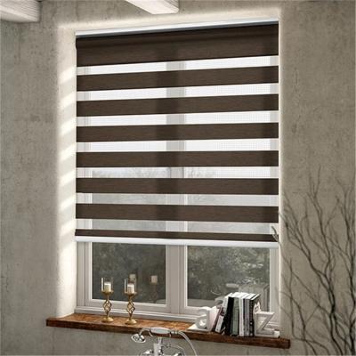 China Zebra Roller Curtain Style UV Protection Motorized Blind European Window Curtains for sale