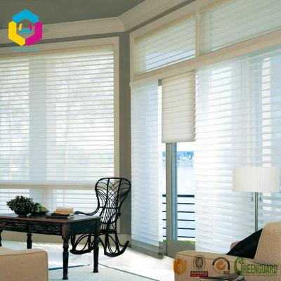 China UV Protection Solar Power Battery Motorized Day And Night Triple Shade Blinds for sale