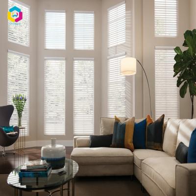 China Modern light filtering UV protection shangri la pure shades roller blinds for sale