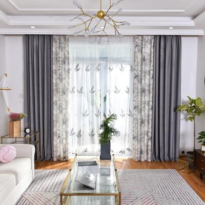 China Blackout Fantasy Canvas Natural Printed Window Curtain For Living Room for sale