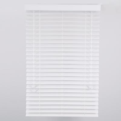 China Modern UV Protection Window Blind White Color 2 Inch PVC Faux Wood Venetian Blinds for sale