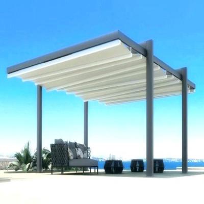 China Outdoor Waterproof Remote Control Switch Pergola Swimming Canopy Easily Assembled Retractable Covers for sale