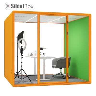 China Professional Manufacturer Soundproof Office Room Telephone Booth (Other) Adjustable For Meeting Acoustic Pod Music Studio Private Space for sale