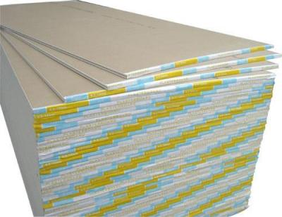 China Fireproof 12mm Plasterboard Drywall Gypsum Board for Celling and Construction for sale