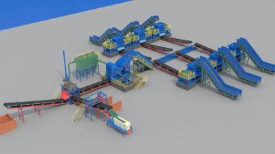 China Building Material Shops Separator Radiator High Capacity Copper And Aluminum Machine Recycling Machine Line For Sale for sale