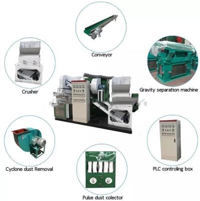 China 1ton Waste Treatment Capacity Per Hour Copper Wire Recycling Machine for sale