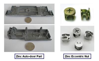 China Hot Chamber (Zinc/Zamak Parts) Die Casting Services en venta