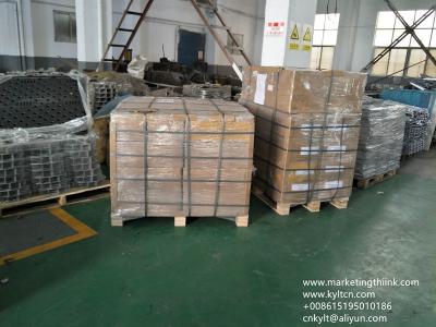 China die casting & plastic injection part packed for trucking shipment to Euro à venda