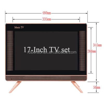 China S2H home 17 inch dvb-t2 tv portable solar dc 12v led tv for satellite for sale