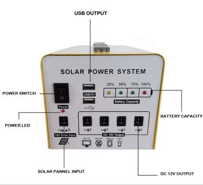 China 12V 12AH 144WH Home Generator Solar Powered Portable Solar Kit for Home for sale