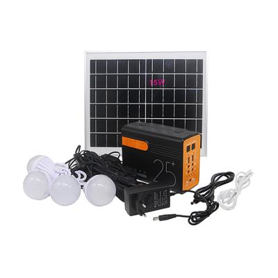 China HOME/CAMPING DC 12.8V 6AH 76.8WH Portable Solar Power System Generator Solar Kit For Home Camping for sale