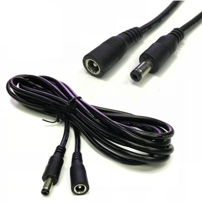 China 1M EXTEND DC CABLE WITH 5.5mm*2.1mm MALE AND FEMALE PLUG AC-A10 for sale