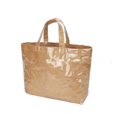 China Fashion Handled Durable 75gsm Tyvek And PVC Material Shopping Bags for sale