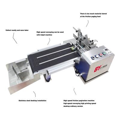 China Gray Food Packaging Stainless Steel Paging Machine Labeling With Printer Stacker Small Date Paging Machine for sale