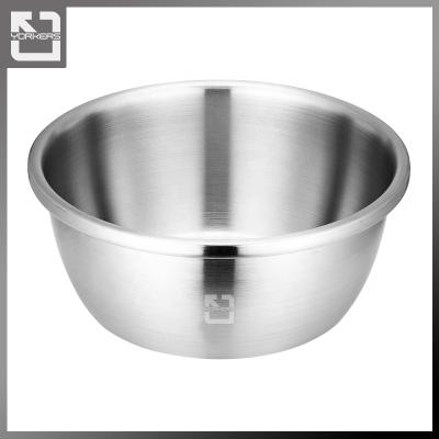 China Stocked Korean Style 304 Stainless Steel Mixing Bowl - Large Kitchen Direct Bowl Stainless Steel Order Mixing Bowl Set For Fruit Salad for sale