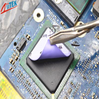 China Low Thermal Impedance Conductive Silicon Gap Filler GPU CPU Heatsink Cooling Thermal Interface Pad for sale