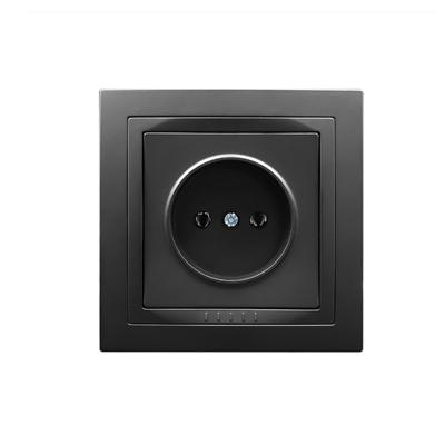 China OEM Matte Black Socket Factory Outlet CE Certificated EU Residential Standard / Multi-Purpose for sale