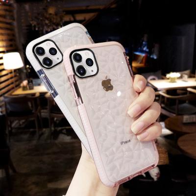 China TPU+PC Diamond Shockproof Luxury Jelly Phone Case For iPhone 13 Pro Max Transparent Soft Clear Back Cover For iPhone 13 Pro Shell Case for sale