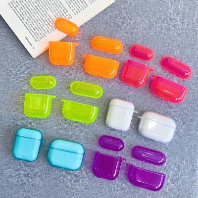 China Fluorescence Color Shockproof Neon Earphone Case For Apple Airpods 3 Case Wireless Earphone Cover For Airpods Pro 2 1 Headphone TPU Soft Box for sale