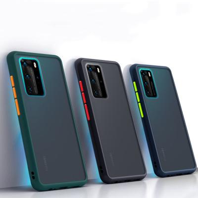 China TPU+PC Matte Hybrid Case For Huawei P40 Pro Lite P30 Pro Lite Rugged Bumper Slim Shockproof Phone Case Hard Back Cover For Huawei Y6 2019 for sale