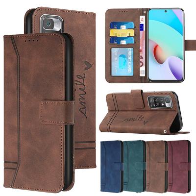 China Matte Leather Shockproof Wallet Case for Redmi Note 11 Card Holder 11 9T 9A 9C 9 Redmi Flip Cover for MI Poco X4 pro NFC M4 pro X3 for sale