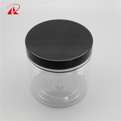 China 120ml 240ml Eco-friendly Recyclable Wholesale Plastic PET Clear Jar With Lid for sale