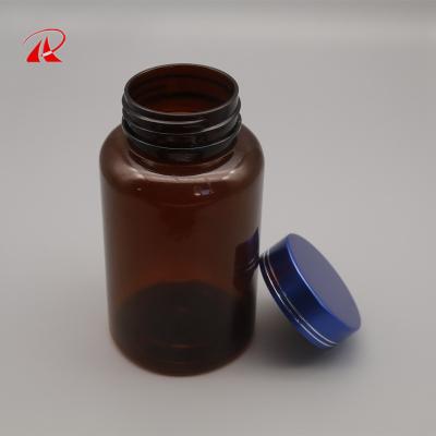 China 150cc Recyclable Empty Vitamin Supplement Bottles Plastic Medicine Pill Bottles With Sealer for sale