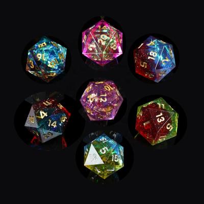 China Dnd RPG Board Game Resin DND Dies Set Dies 20 Sided Decorations Dies For Party For Dungeons And Dragons for sale