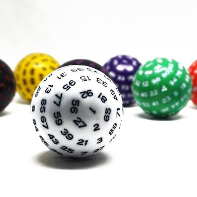 China Eco-Freindly Eco-Freindly Plastic 100 Single Sided Large D100 Polyhedral Oversized Dice For Game for sale