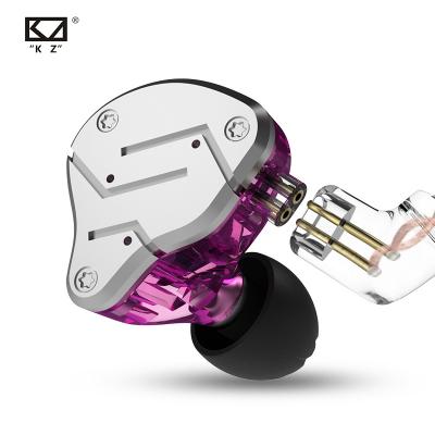 China In-Ear KZ ZSN In Ear Hybrid Dual Noise Canceling Metallic Stereo Earbuds Bass Heat Super HIFI Earphone for sale