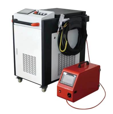 China 220V Portable Spot Welder Welded Hand-Held Laser Welding Machine Rated Capacity 1500W for sale