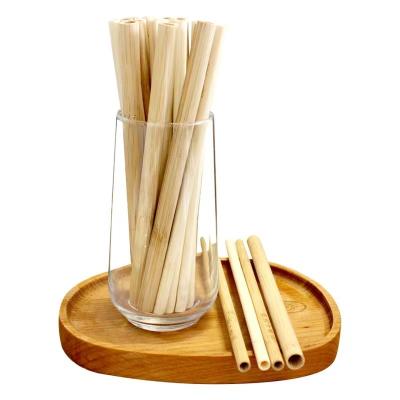 China Wholesale Eco-Friendly Bamboo Straw Natural Bamboo Straw Reusable Bamboo Drinking Straw From China for sale