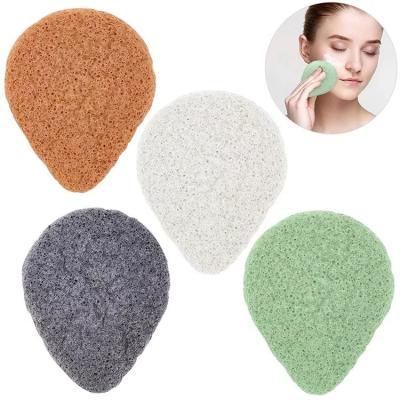 China EXFOLIATING pure natural tear to shape organic Vegan body skin care exfoliating konjac sponge wholesale for sale