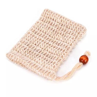 China Durable Exoliating Natural Organic Soap Bag Wholesale Sisal Soap Bag for sale